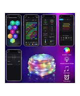 Tira Led hada RGB bluetooth con control impermeable 10 metros