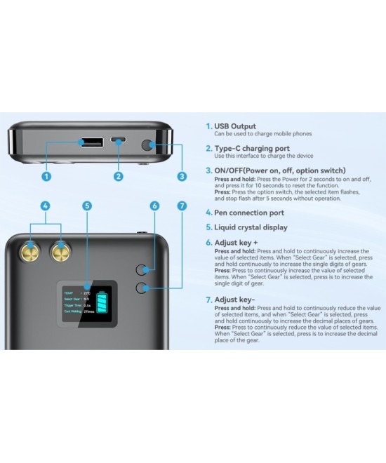 Soldador de Puntos portatil 11000mAh AWithZ U2