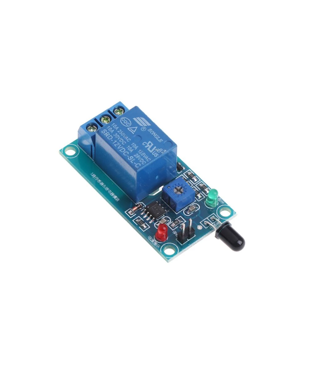 Modulo rele de detección de flama 5V - 12V