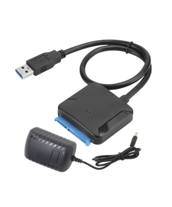 Lector de discos duros SATA III a USB 3.0 más fuente 12V