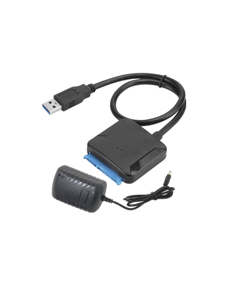 Lector de discos duros SATA III a USB 3.0 más fuente 12V