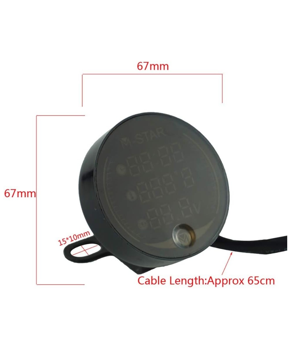 Medidor 3 en 1 Voltaje/Temperatura/Reloj