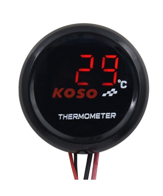 Termómetro digital 12V LED Rojo KOSO