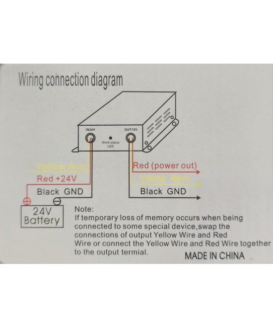 Regulador de Voltaje descendente 24 a 12V DC 20A