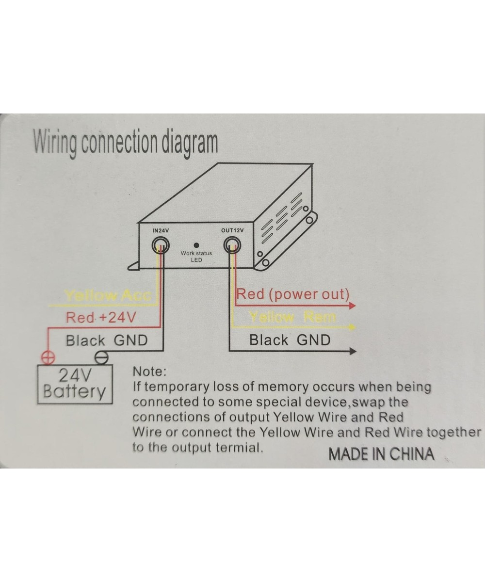 Regulador de Voltaje descendente 24 a 12V DC 20A