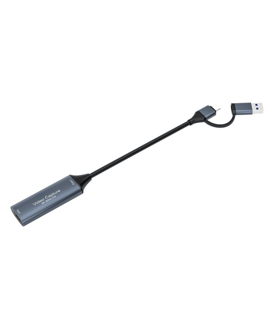 Capturadora de video HDMI 4K USB 3.0 tipo C 2 en 1