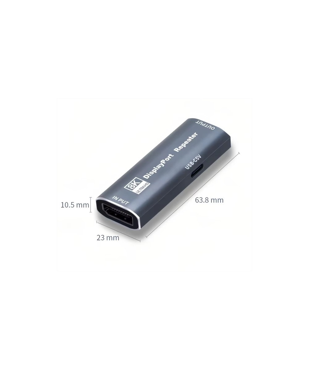Repetidor DP Display Port a Display Port extender 4K