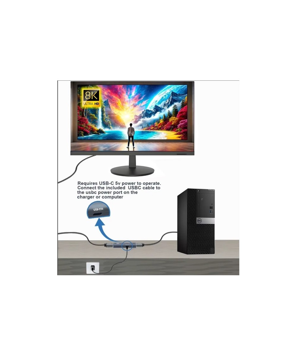 Repetidor DP Display Port a Display Port extender 4K
