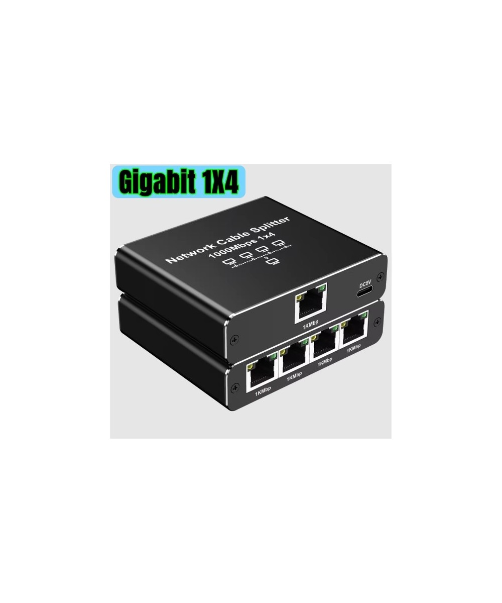 Separador Switch Ethernet RJ45 4 puertos 1000Mbps