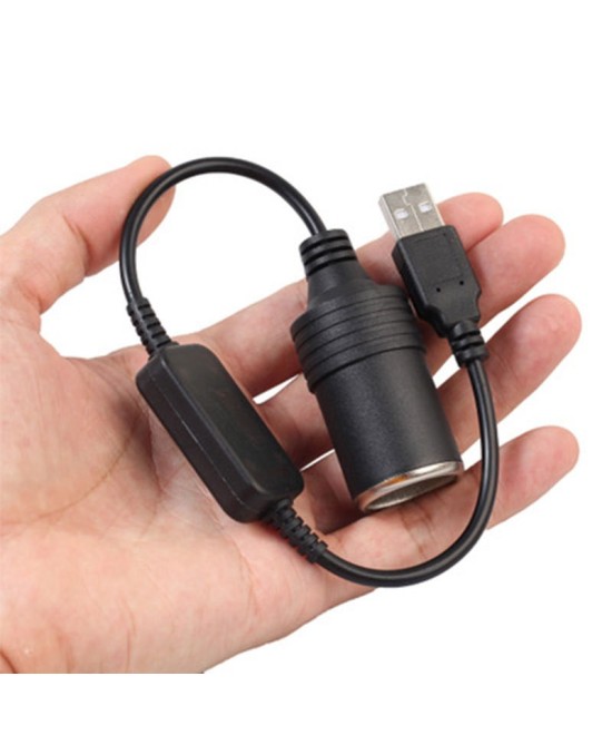Convertidor ascendente de voltaje USB a cigarrera