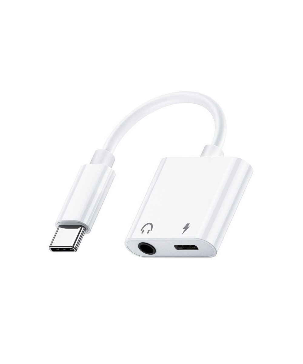 Adaptador USB-C a USB-C y 3.5mm