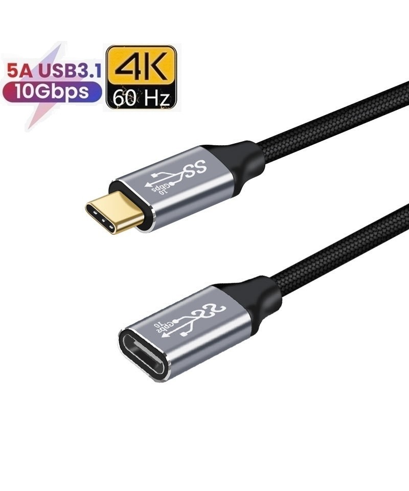 Extesion USB-C a USB-C 3.1 4K 3M