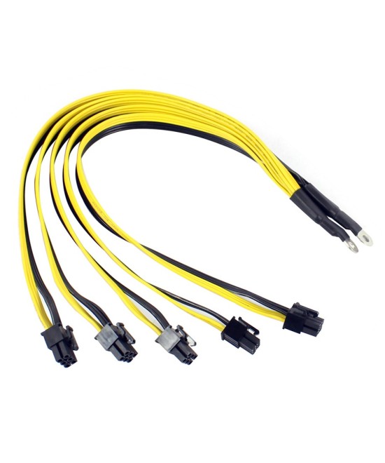 Cable de alimentación 2 Cables tipo O a 5 conectores PCI-E de 6 pines