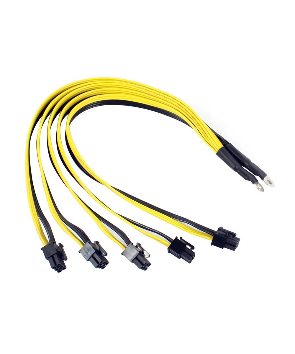 Cable de alimentación 2 Cables tipo O a 5 conectores PCI-E de 6 pines