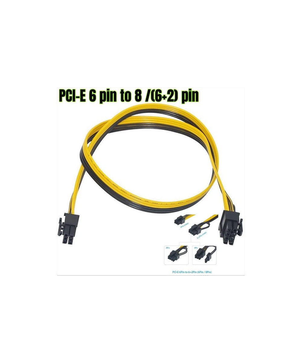 Cable de alimentación PCI‑E Express de 6 pines a 8 pines (6+2)