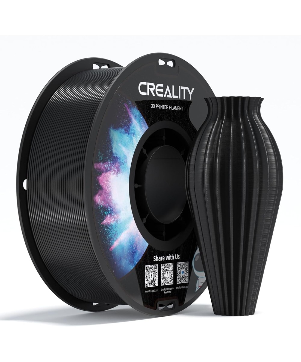 Filamento PETG Creality 1.75MM Negro 1 Kg