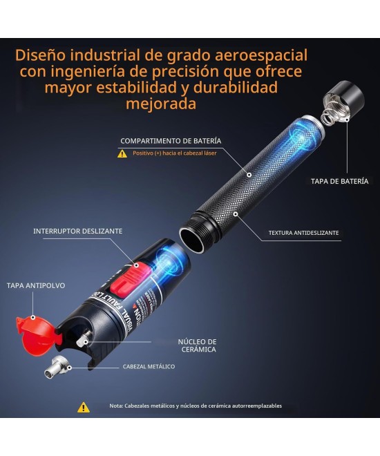 Probador de fibra optica SC 10mW VFL