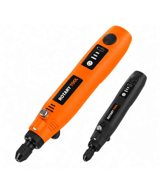 mini taladro inhalambrico recargable de 3 velocidades con luz incorporada