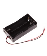 Contenedor bateria doble AA abierto