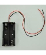 Contenedor bateria doble AA abierto