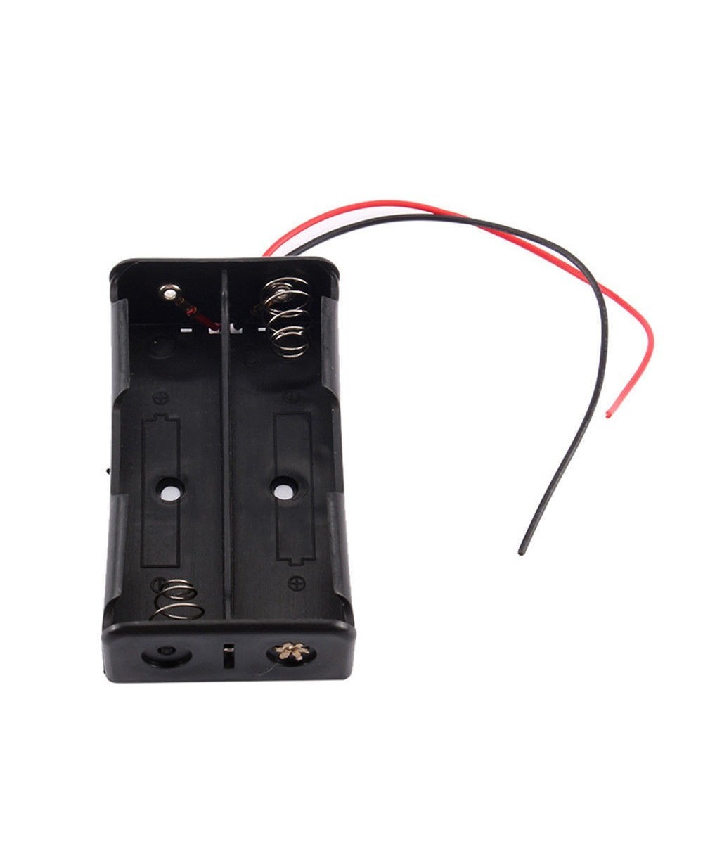 Contenedor bateria doble AA abierto