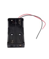 Contenedor bateria doble AA abierto