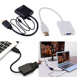 Convertidor de video de HDMI a VGA mas audio