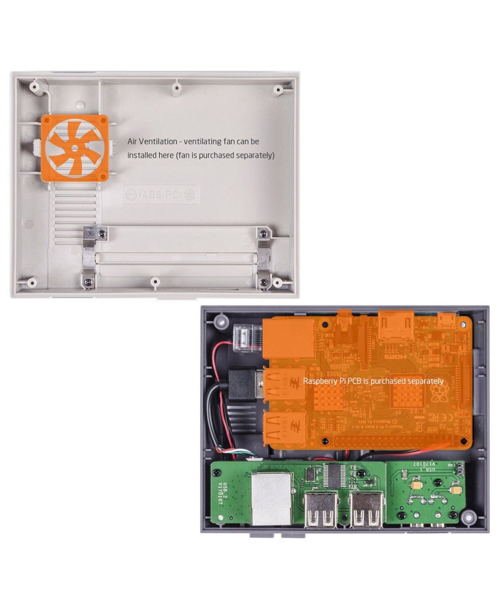 Case y Controles retrogame para Raspberry PI