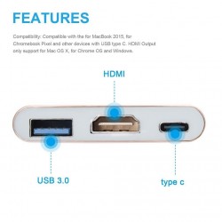 USB-c a USB-HDMI-USB-c