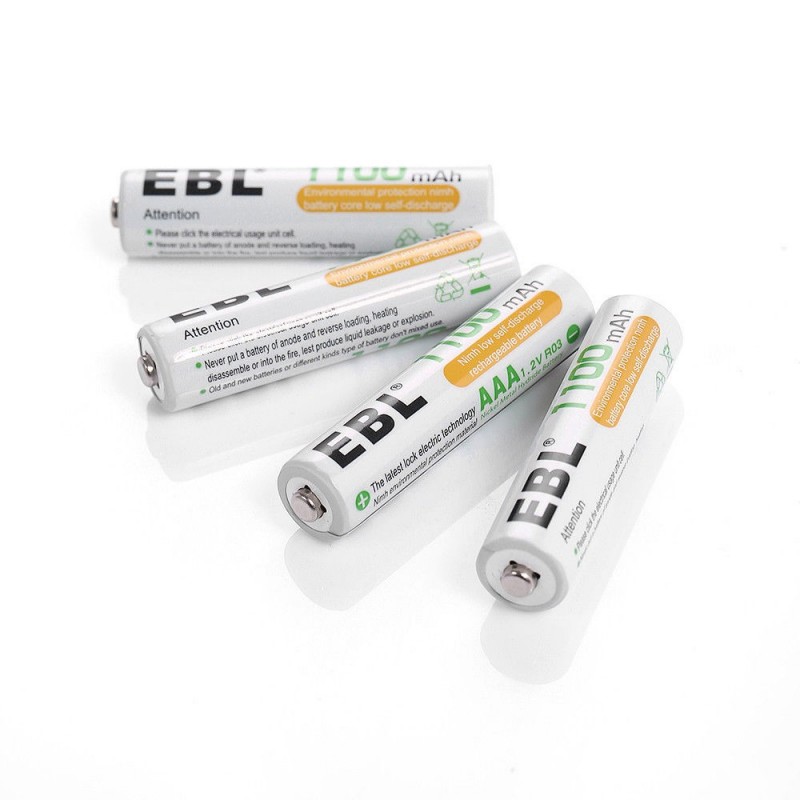 Baterías Recargables AAA 800mAh EBL (4U)