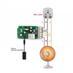 Monitor de temperatura y humedad inteligente Sonoff