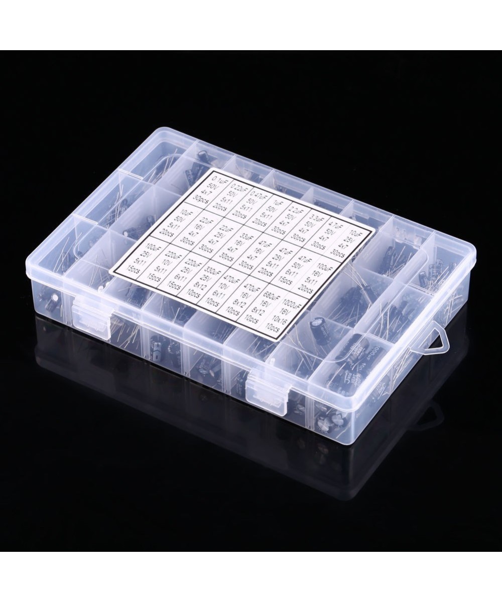 Caja de capacitores 500 unidades 24 valores
