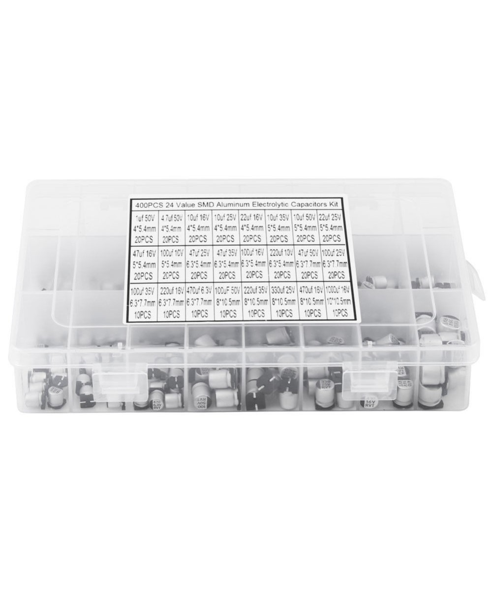 Capacitores electroliticos aluminio SMD (5 unidades)