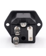 Receptaculo de energia con portafusible