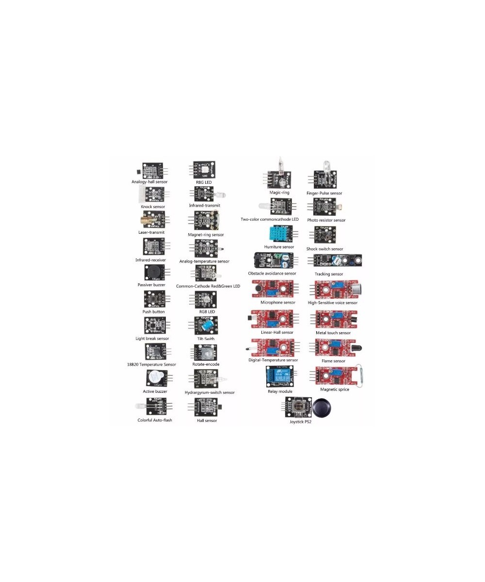 KIT de sensores 37 en 1