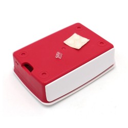 Case plastico para Raspberry blanco y rojo