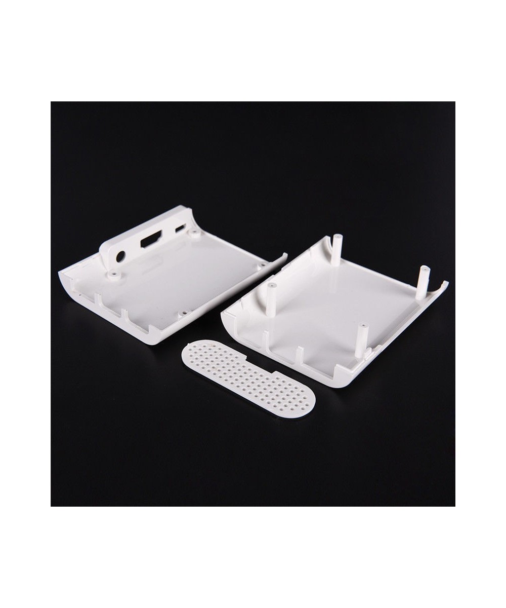 Case plastico para Raspberry blanco y rojo