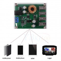 Step down USB  4 puertos, 5A