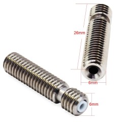 Tornillo 26mm x m6 para filamento extrusor impresora 3D