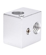 Bloque de aluminio para extrusor impresora 3D 16x16x12