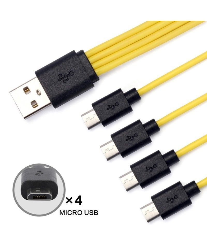 Cable USB micro USB 4 en 1