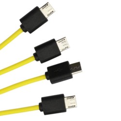 Cable USB micro USB 4 en 1