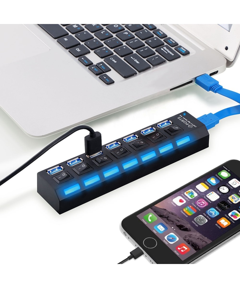 USB 3.0 hub 7 puertos