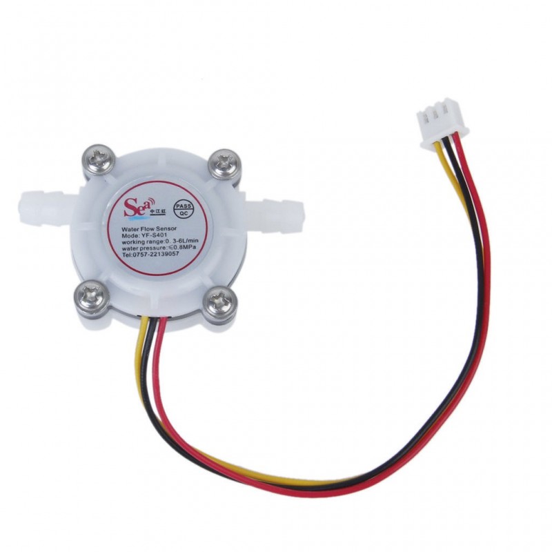 Sensor de flujo YF-S401, 0.3-6L/min