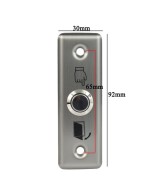 Interruptor push button control de acceso