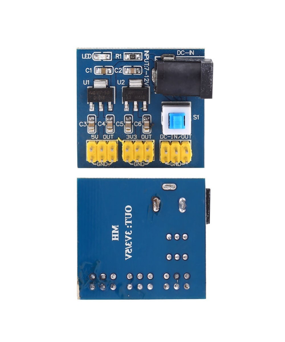 Conversor de voltaje 12 a 5 y 3.3V